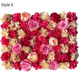 Red Flower Wall Panel (24" by 16" ): 3D Floral Backdrop Panel For Home Wall Decor, Commercial Store Wall Interior Decoration.