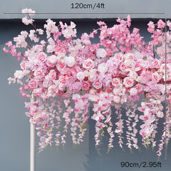 A7568 Rose Cherry Blossom Hang Wisteria Wedding Floral Arrangement
