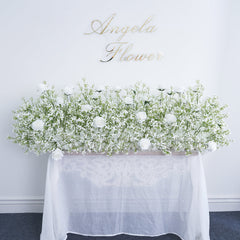 White Rose Wedding Arch Decor Stage Road Lead Floor Flower A023 A4891 A7647
