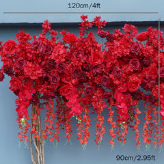 A7568 Rose Cherry Blossom Hang Wisteria Wedding Floral Arrangement