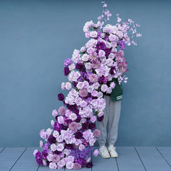 Purple Wedding Backdrop Arch Floral Arrangement A6699 A7561 A8150