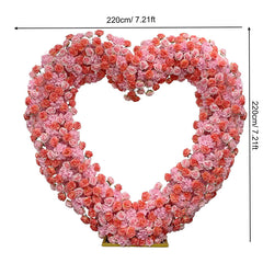Luxury Heart-Shaped Shelf Floral Arrangement Wedding Arch Decor A7591 A6625 A7448 A7449 A8046