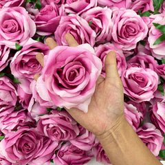 A6002 100Pcs 9CM White Rose Flower Heads Wedding Floral Arrangement