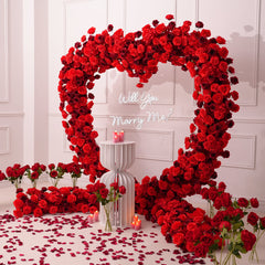 Luxury Heart-Shaped Shelf Floral Arrangement Wedding Arch Decor A7591 A6625 A7448 A7449 A8046