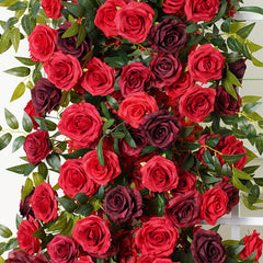 A7764 5D Red Rose Wedding Background Arch KT Board Decorative Flower Row