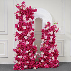 Purple Wedding Backdrop Arch Floral Arrangement A6699 A7561 A8150