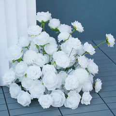 White Rose Wedding Arch Decor Stage Road Lead Floor Flower A023 A4891 A7647