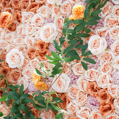 A7804 Green Leaf Wedding Backdrop Decor Cloth Rolling Up Flower Wall