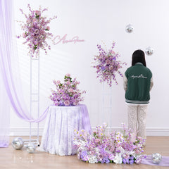 A7359 Purple Wedding Background Decoration, T-stage Road Navigation Device