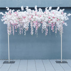 A7568 Rose Cherry Blossom Hang Wisteria Wedding Floral Arrangement