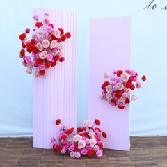 A104  A7613 Rose Wedding Backdrop Floral Arrangement Arch Decor Hanging Flower Row