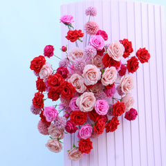 A104  A7613 Rose Wedding Backdrop Floral Arrangement Arch Decor Hanging Flower Row