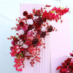 A104  A7613 Rose Wedding Backdrop Floral Arrangement Arch Decor Hanging Flower Row