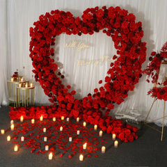 Luxury Heart-Shaped Shelf Floral Arrangement Wedding Arch Decor A7591 A6625 A7448 A7449 A8046