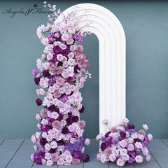 Purple Wedding Backdrop Arch Floral Arrangement A6699 A7561 A8150