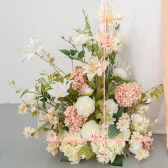 Champagne Wedding Floral Arrangement Table Centerpieces Decor A198 A7486