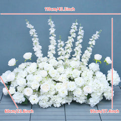 A7490 Rose Hydrangea Calla Lily Wedding Backdrop Arch Hanging Flower Row Floor Floral Arrangement