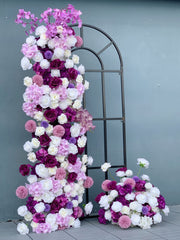 Purple Wedding Backdrop Arch Floral Arrangement A6699 A7561 A8150