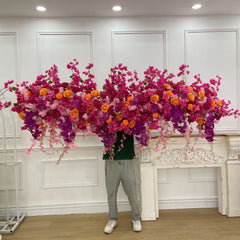 A7568 Rose Cherry Blossom Hang Wisteria Wedding Floral Arrangement