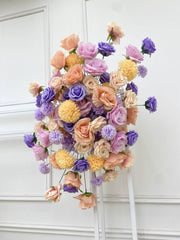 A104  A7613 Rose Wedding Backdrop Floral Arrangement Arch Decor Hanging Flower Row