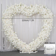 Luxury Heart-Shaped Shelf Floral Arrangement Wedding Arch Decor A7591 A6625 A7448 A7449 A8046
