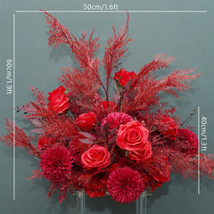 A077 A7452 A7608 Hang Flower Row Wedding Floor Table Floral Prop