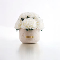 Terre Travertine Vase