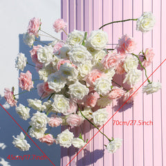 A104  A7613 Rose Wedding Backdrop Floral Arrangement Arch Decor Hanging Flower Row