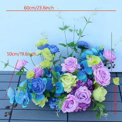A104  A7613 Rose Wedding Backdrop Floral Arrangement Arch Decor Hanging Flower Row