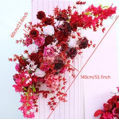 A104  A7613 Rose Wedding Backdrop Floral Arrangement Arch Decor Hanging Flower Row