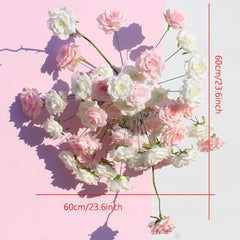 A104  A7613 Rose Wedding Backdrop Floral Arrangement Arch Decor Hanging Flower Row