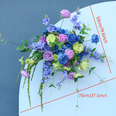 A104  A7613 Rose Wedding Backdrop Floral Arrangement Arch Decor Hanging Flower Row