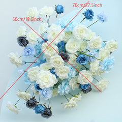 A104  A7613 Rose Wedding Backdrop Floral Arrangement Arch Decor Hanging Flower Row