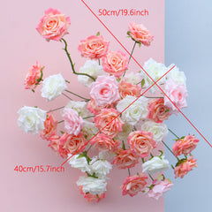 A104  A7613 Rose Wedding Backdrop Floral Arrangement Arch Decor Hanging Flower Row