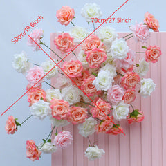A104  A7613 Rose Wedding Backdrop Floral Arrangement Arch Decor Hanging Flower Row