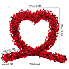 Luxury Heart-Shaped Shelf Floral Arrangement Wedding Arch Decor A7591 A6625 A7448 A7449 A8046