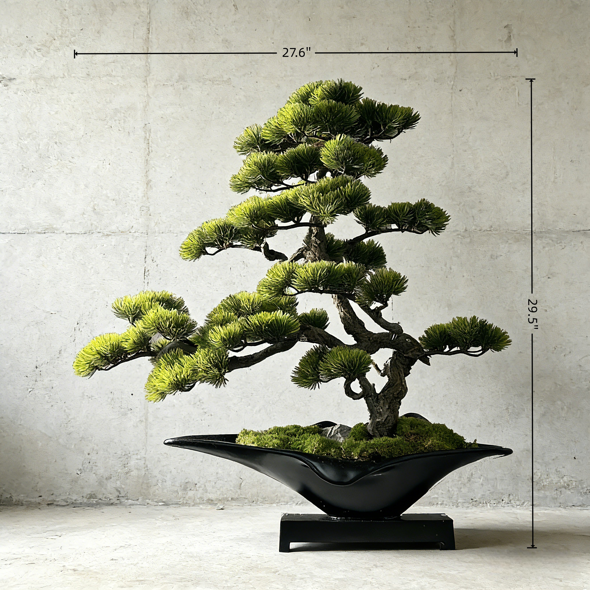 Handmade Bonsai Tree Art With Natural Wood (70cm*70cm), Zen Style Home Or Commercial Decoration