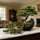 Exclusive Handmade Bonsai Tree Art With Natural Wood(80cm*60cm), Zen-Style Home Decoration