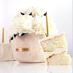 Terre Travertine Vase