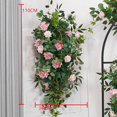 A193 A7780 A7697 Outdoor Wedding Backdrop Arch plant Rose Floral
