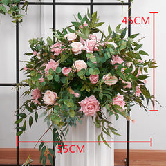 A193 A7780 A7697 Outdoor Wedding Backdrop Arch plant Rose Floral