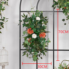 A193 A7780 A7697 Outdoor Wedding Backdrop Arch plant Rose Floral