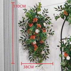 A193 A7780 A7697 Outdoor Wedding Backdrop Arch plant Rose Floral