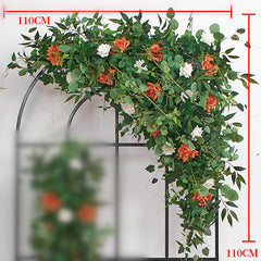 A193 A7780 A7697 Outdoor Wedding Backdrop Arch plant Rose Floral