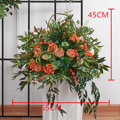 A193 A7780 A7697 Outdoor Wedding Backdrop Arch plant Rose Floral
