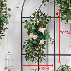 A193 A7780 A7697 Outdoor Wedding Backdrop Arch plant Rose Floral