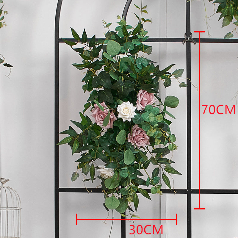 A193 A7780 A7697 Outdoor Wedding Backdrop Arch plant Rose Floral