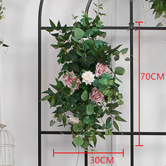 A193 A7780 A7697 Outdoor Wedding Backdrop Arch plant Rose Floral