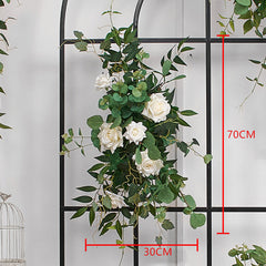 A193 A7780 A7697 Outdoor Wedding Backdrop Arch plant Rose Floral