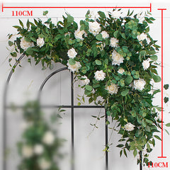 A193 A7780 A7697 Outdoor Wedding Backdrop Arch plant Rose Floral